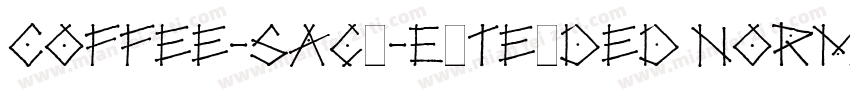 Coffee-Sack-Extended Normal字体转换